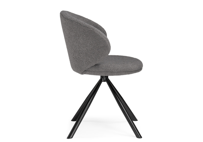 Стул на металлокаркасе Solomon крутящийся gray / black фото 4