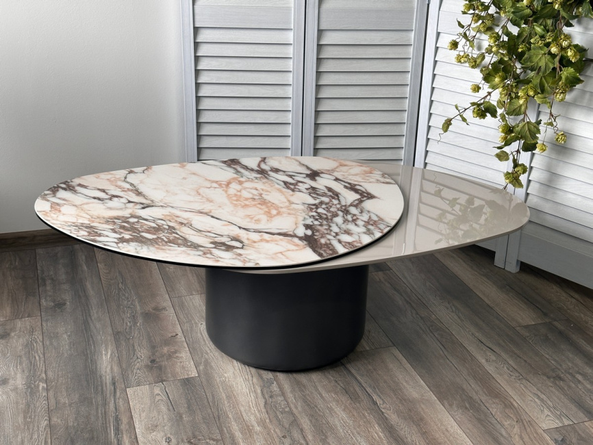 Стол кофейный НИКЛАС (NIKLAS)  TL-312 испанская керамика,стекло / МДФ/темно-серый МДФ каркас ®DISAUR фото 15