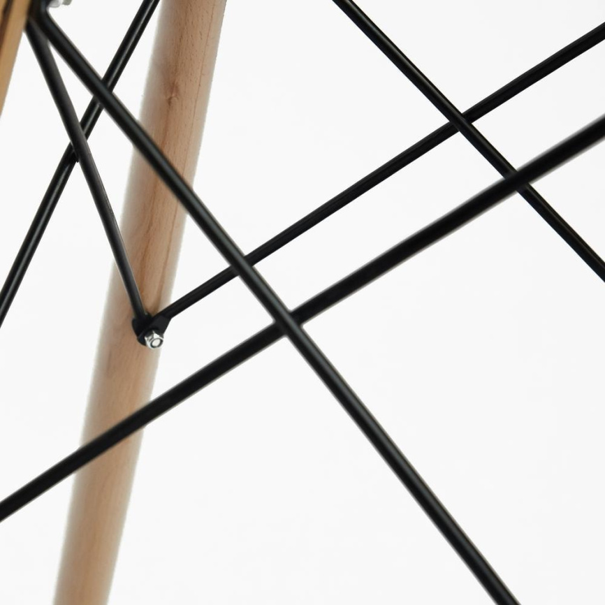 Стол обеденный Синди Гласс/Cindy Glass (мод.80GLASS) металл/стекло, прозрачный, Д80х75см фото 3