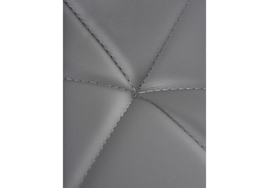 Стул на металлокаркасе Вальд экокожа серый / серый глянец фото 6