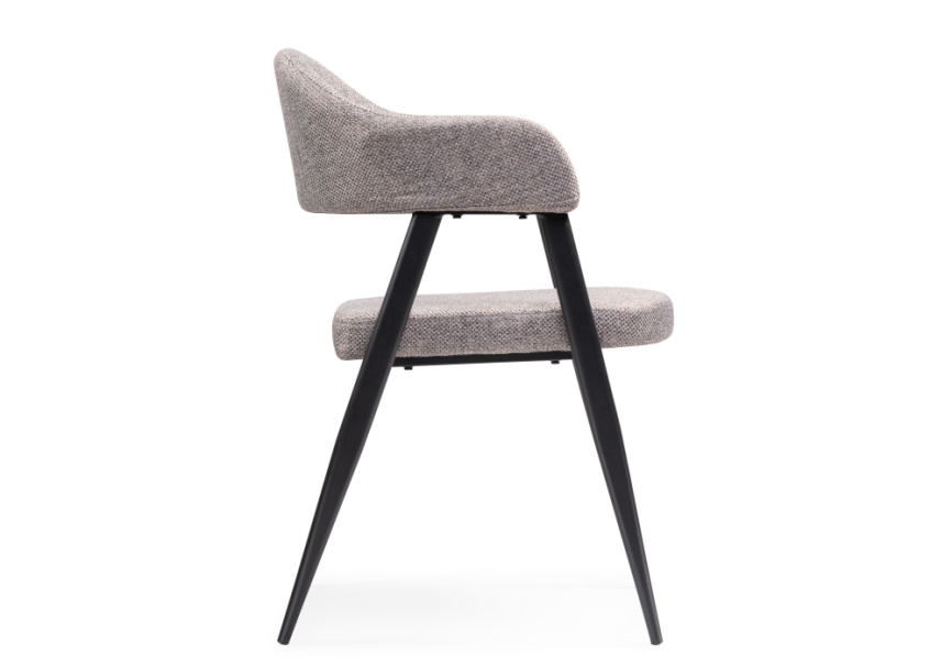 Стул на металлокаркасе Twin gray / black фото 3