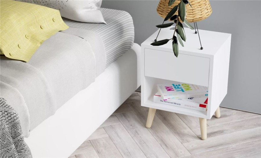 Прикроватная тумба "Хаук" (Белый/ТП03) фото 4