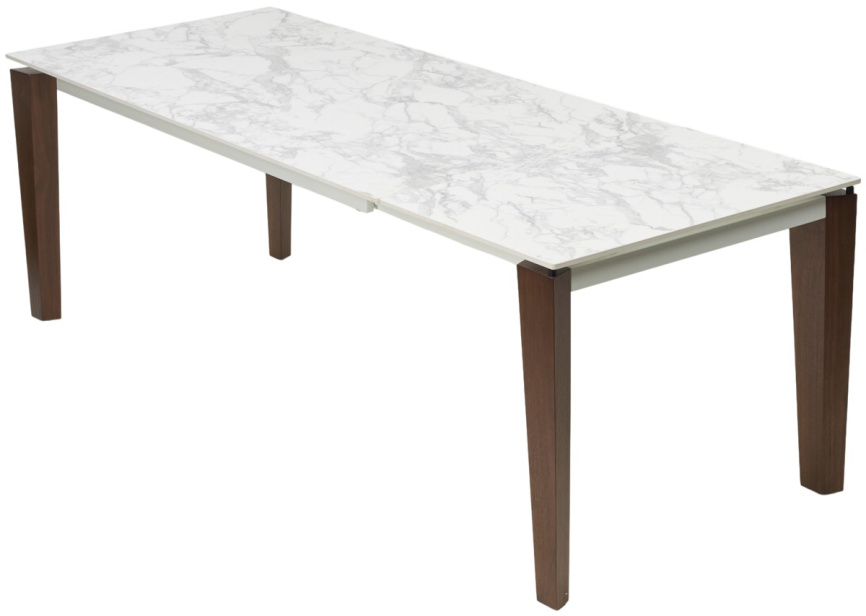 Стол ESMIR 160 MATTE ARABESCATO SOLID CERAMIC/ орех, ®DISAUR фото 8