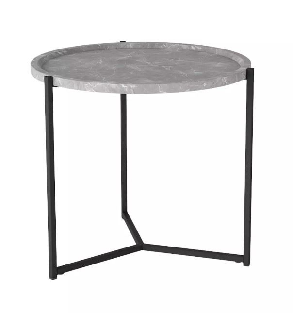 Стол  журнальный Бруно (Серый мрамор) фото 1