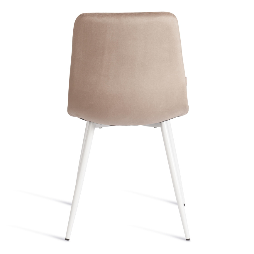 Стул CHILLY (mod. JSC-220) Велюр/металл , 44,5х52,5х88 см, Beige (бежевый) HLR8 / белый фото 10