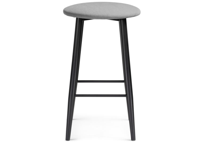 Барный стул Гангток катания сильвер / черный матовый фото 2