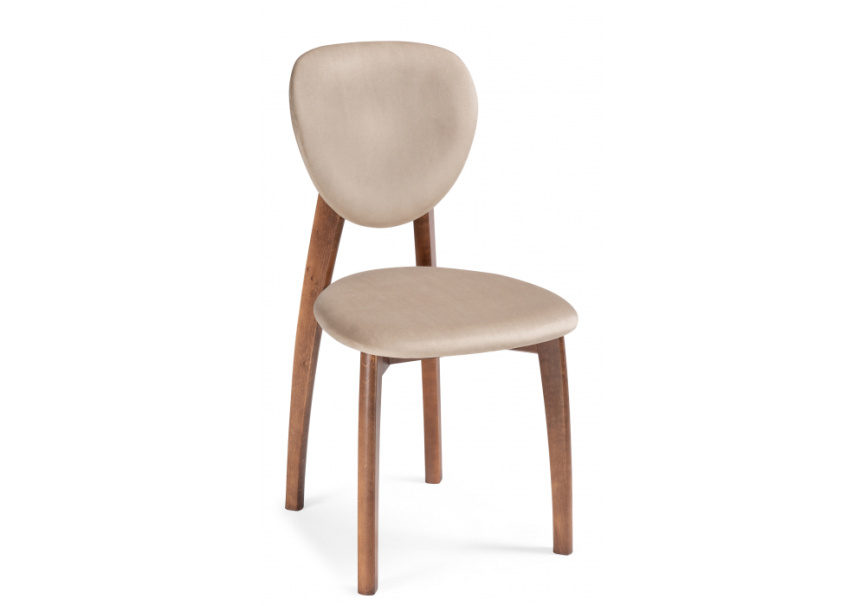 Стул деревянный Вакимо ткань tenerife beige / миланский орех фото 1