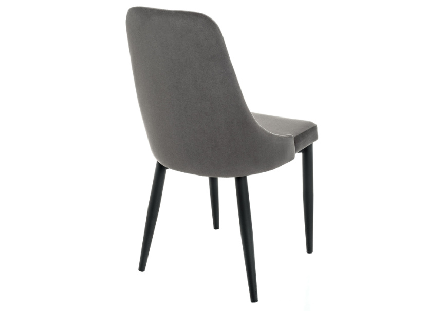 Стул на металлокаркасе Kora dark gray / black фото 4