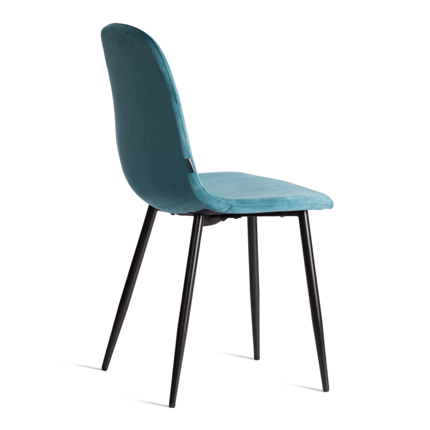 Стул BREEZE (mod. JSC-58) Велюр/металл , 44 х 53 х 86 см, light blue (светло-синий) HLR60 / черный  фото 3