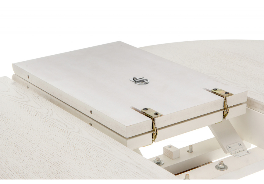 Стол деревянный Павия молочный / золото патина фото 8