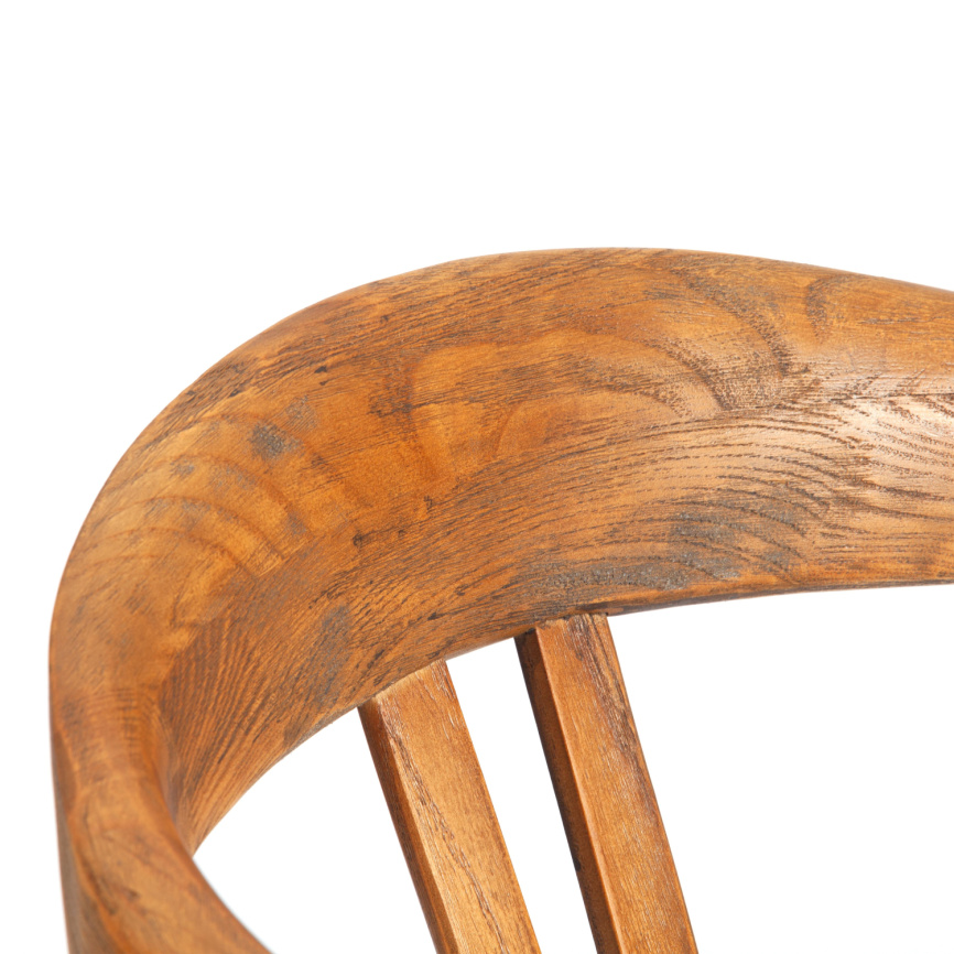 Стул VALI дерево вяз/бечевка, Груша (№3), 50х46х77 см фото 3