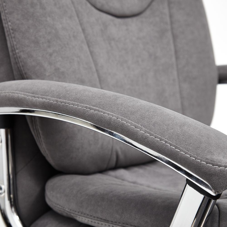 Кресло Софти Люкс/Softy Lux флок , серый, 29 фото 2