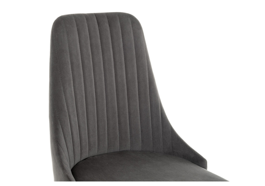 Стул на металлокаркасе Kora dark gray / black фото 6