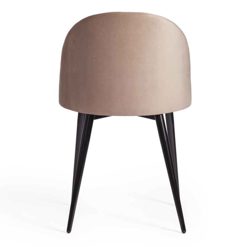 Стул Монро/Monro (мод. 710) ткань/металл, 55х51х78см, бежевый бархат 5/черный фото 4