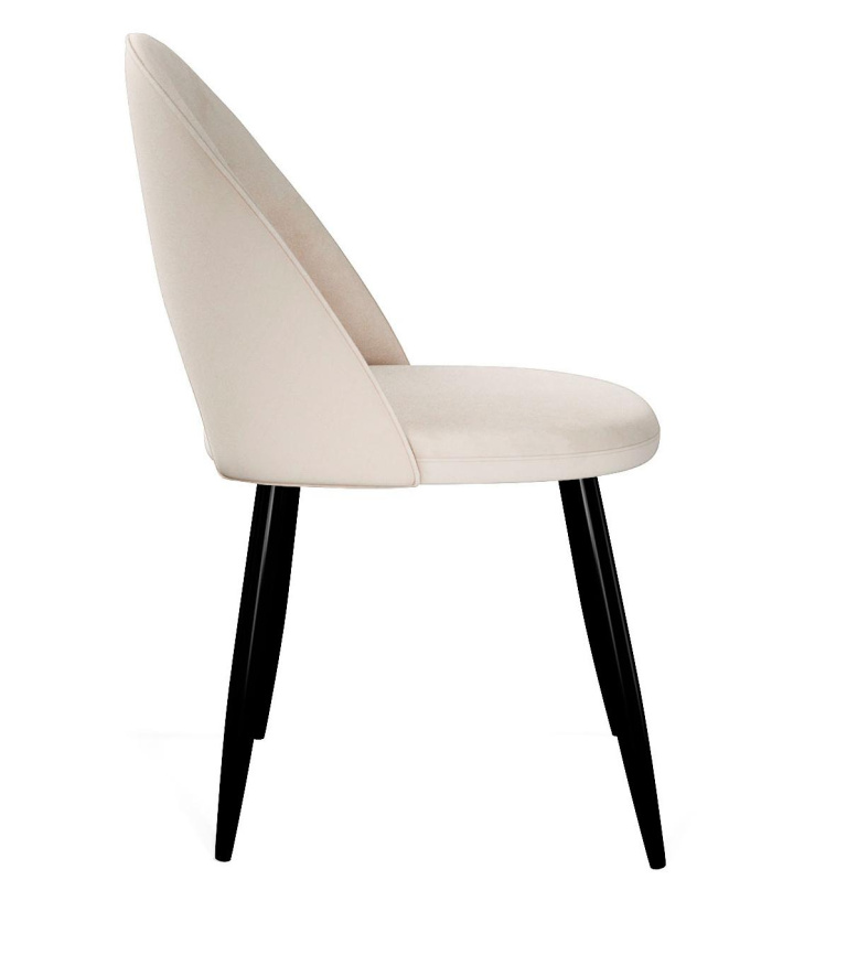 Стул DikLine 283 поворотный C103 крем, ножки черные фото 3