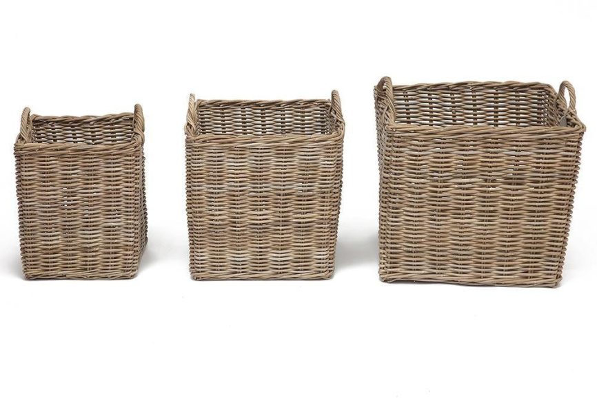 Корзина Secret de Maison Намбо/Nambo (набор из 3 штук) натуральный ротанг, 57х57х50/58, 47х57х47/55, фото 2