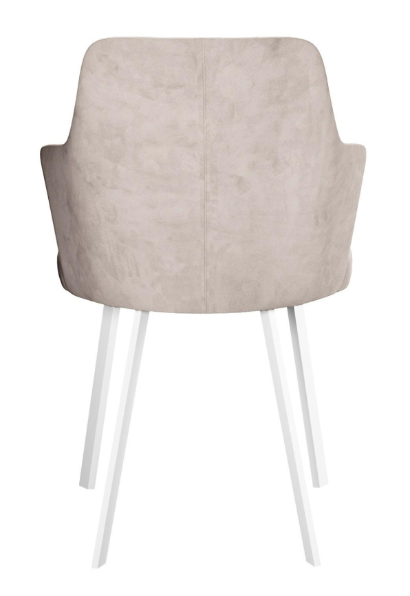 Стул DikLine 345 C103 крем, ножки белые фото 3
