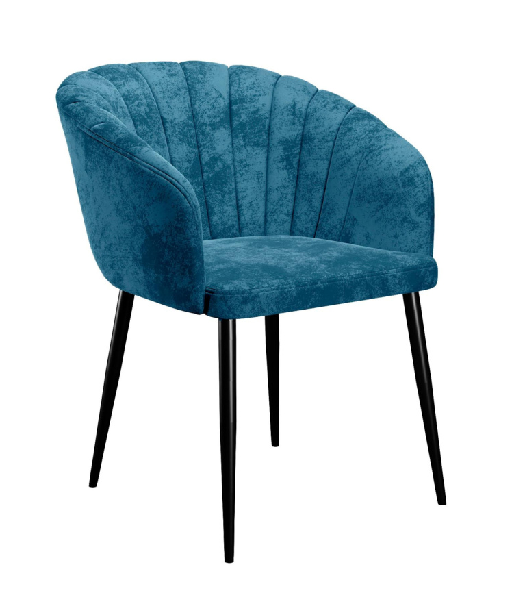 Стул DikLine 441 M19 бирюза, ножки черные фото 1