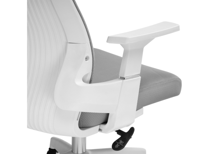 Компьютерное кресло Flok gray / white фото 7