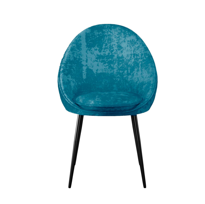 Стул DikLine 234 поворотный, M19 бирюза, ножки черные фото 2