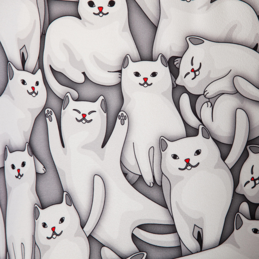 Кресло Мелоди/Melody ткань/флок, серый, Cats/29 фото 8