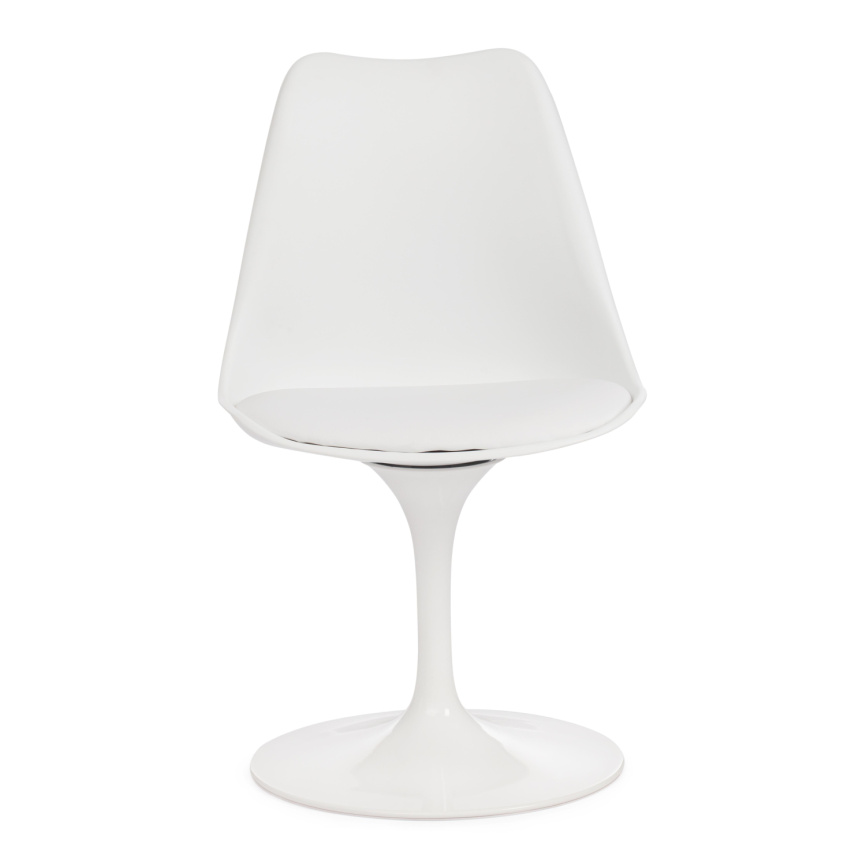 Стул Тулип Фэшн Чаир/Tulip Fashion Chair (мод.109) металл/пластик/, 48х55х81см, белый/белый фото 5