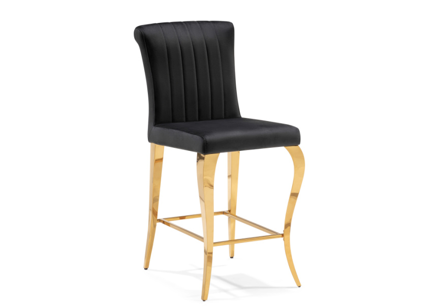 Барный стул Joan black / gold фото 1