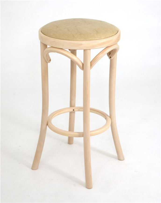 Табурет барный 650 Венский мягкий (беленый дуб, экокожа бежевая) фото 1