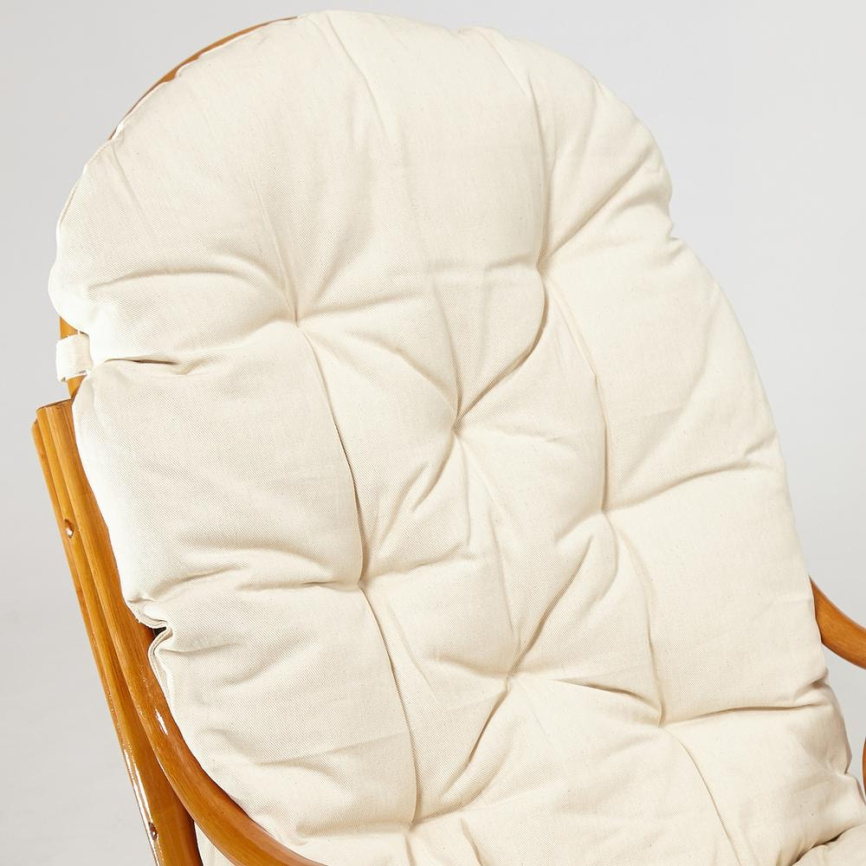 Кресло-качалка Виенна/Vienna (разборная) /без подушки/ натуральный ротанг, 58х133х102см, коньячный фото 10