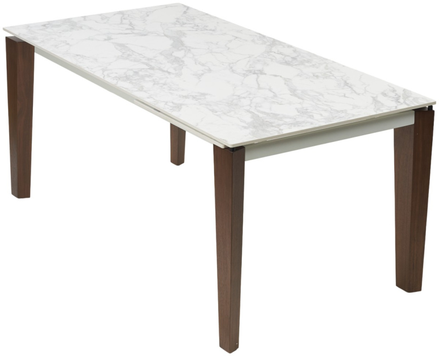 Стол ESMIR 160 MATTE ARABESCATO SOLID CERAMIC/ орех, ®DISAUR фото 9