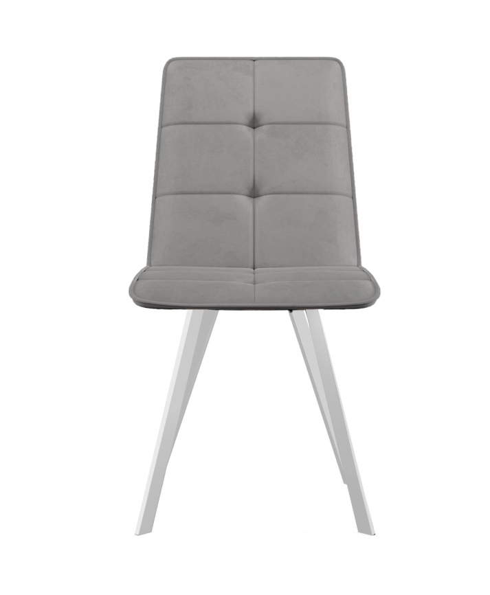 Стул DikLine 280 B22 GREY, ножки белые фото 3
