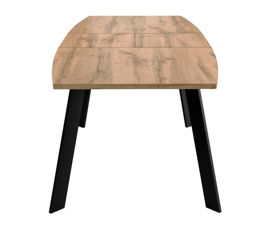 Стол DikLine XL160 Дуб галифакс /опоры черные фото 7