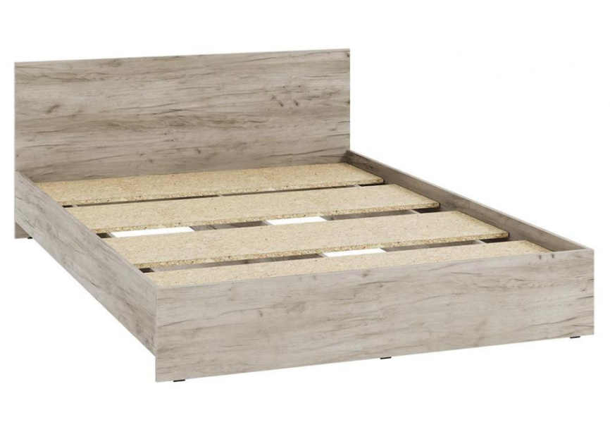 Кровать Адайн КР-140 140х200 дуб крафт серый / дуб крафт серый фото 1