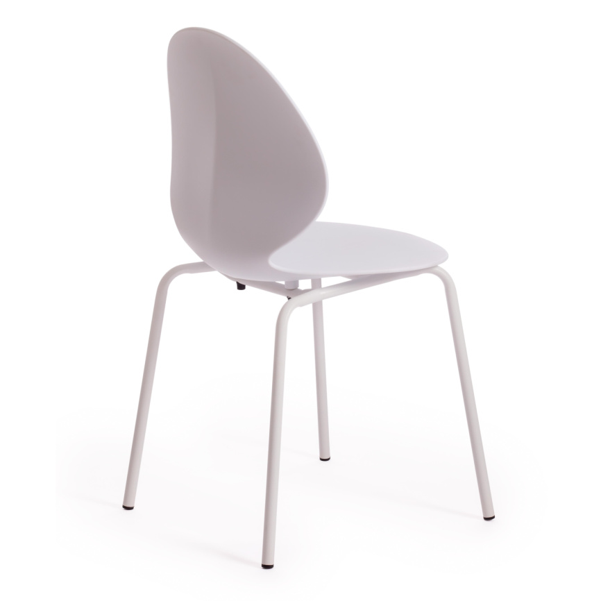 Стул EBAY (mod 03)  металл/пластик, 52x46x83.5, белый фото 3