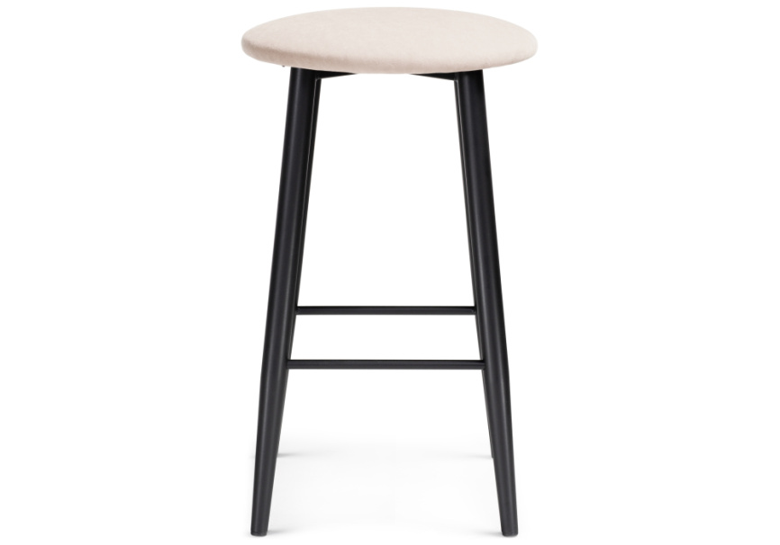 Барный стул Гангток катания айвори / черный матовый фото 2