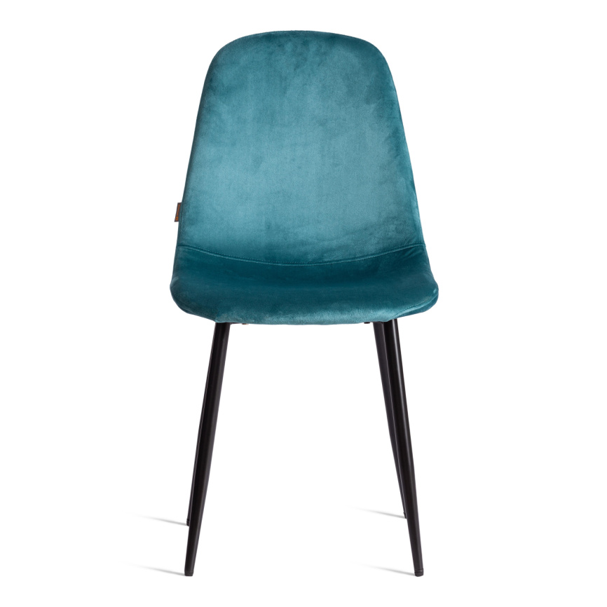 Стул BREEZE (mod. JSC-58) Велюр/металл , 44 х 53 х 86 см, light blue (светло-синий) HLR60 / черный  фото 5