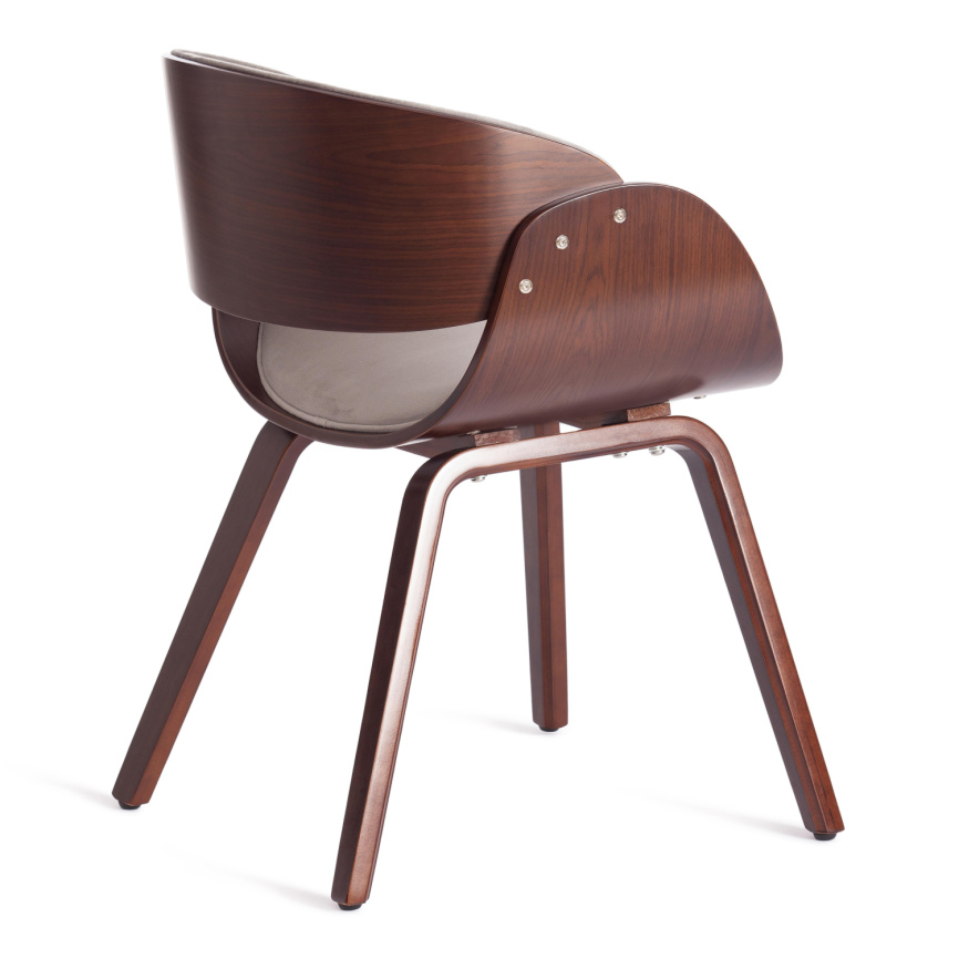 Стул Ландо/Lando (мод.8036) дерево/ткань, 59х53х75см, орех/серый фото 3