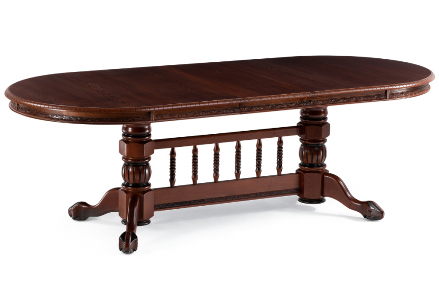 Стол деревянный Кантри орех с коричневой патиной фото 2