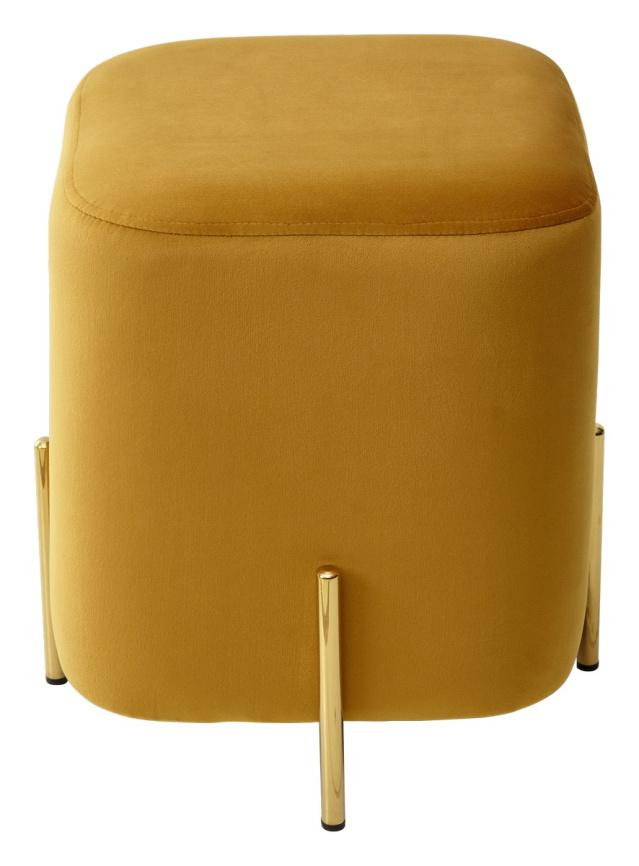 Пуф для гостиной ARES BLUVEL-68 YELLOW / GOLD М-City фото 5