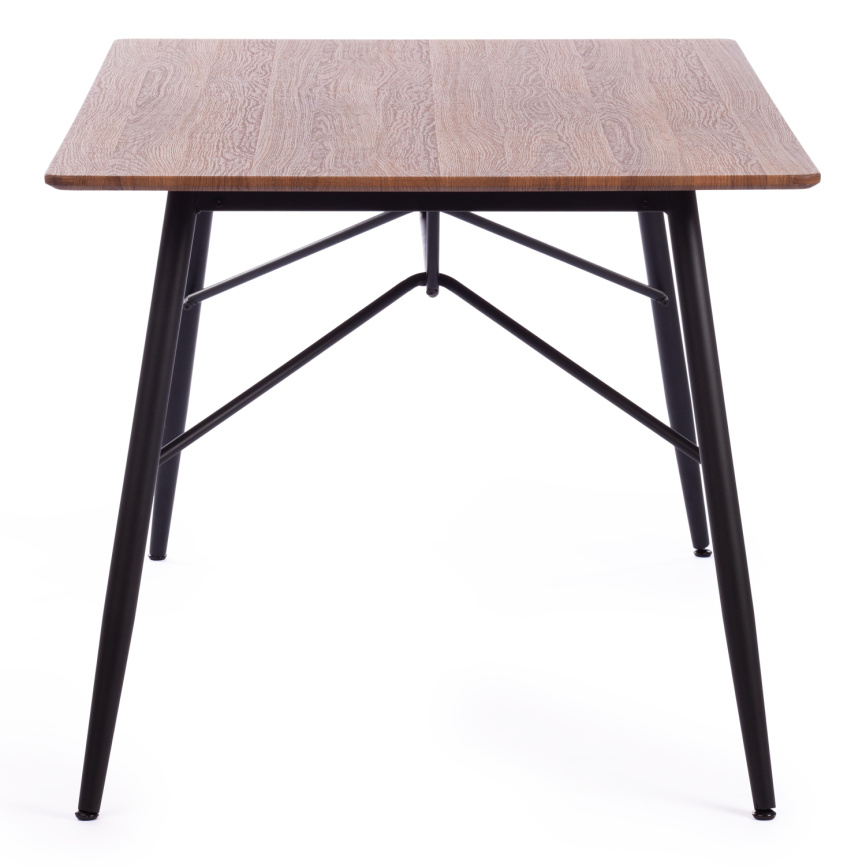 Стол RUSTO (mod. 289) МДФ/металл, 160 х 90 х 75 см , Black (Черный) / Walnut (Орех) 10 фото 3