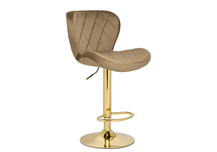 Барный стул Porch dark beige / golden фото 1