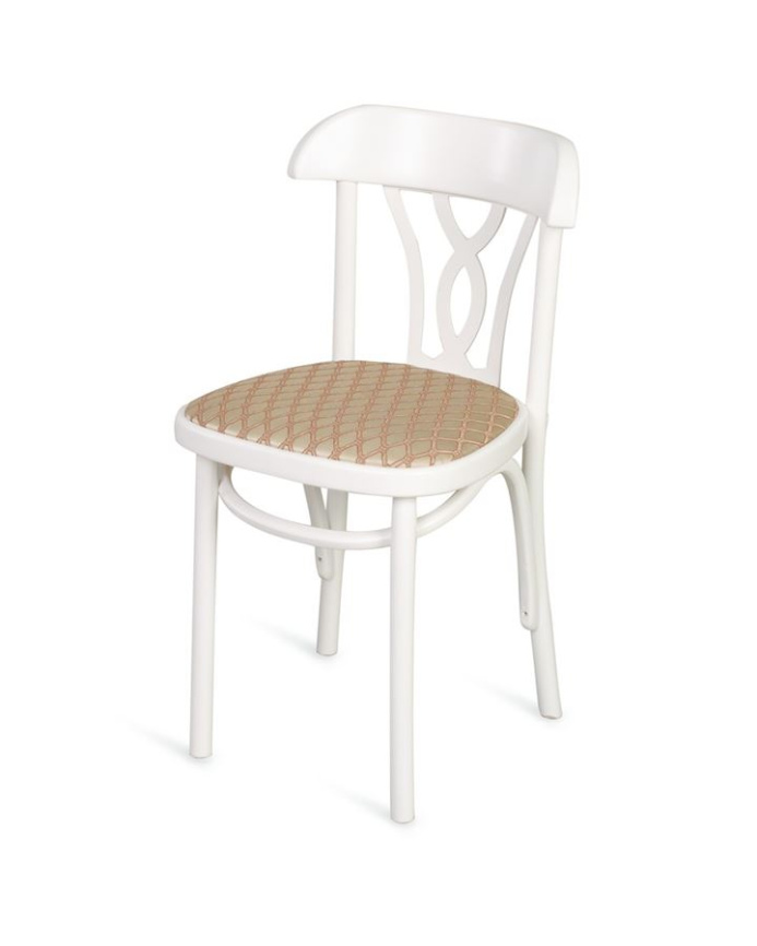 Стул "Астра Восьмерка" мягкий (белая эмаль/ткань) фото 2