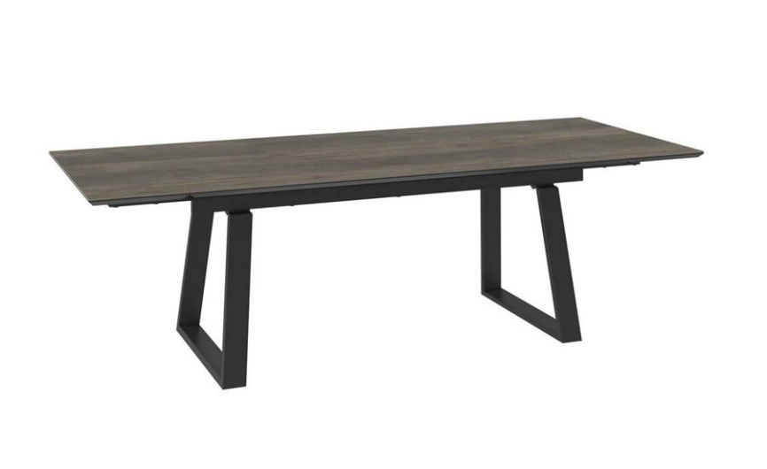 Cтол с керамическим покрытием Chelsy-180 (180+45+45)х98 / OAK VINTAGE PREMIUM CER/ЧЕРНЫЙ) фото 2
