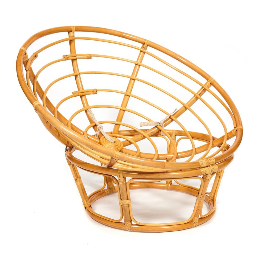 Кресло PAPASAN/ПАПАСАН 23/01 W  /с подушкой/ диаметр подушки 125 см, 115х101х104 см, Honey (мед), фл фото 8