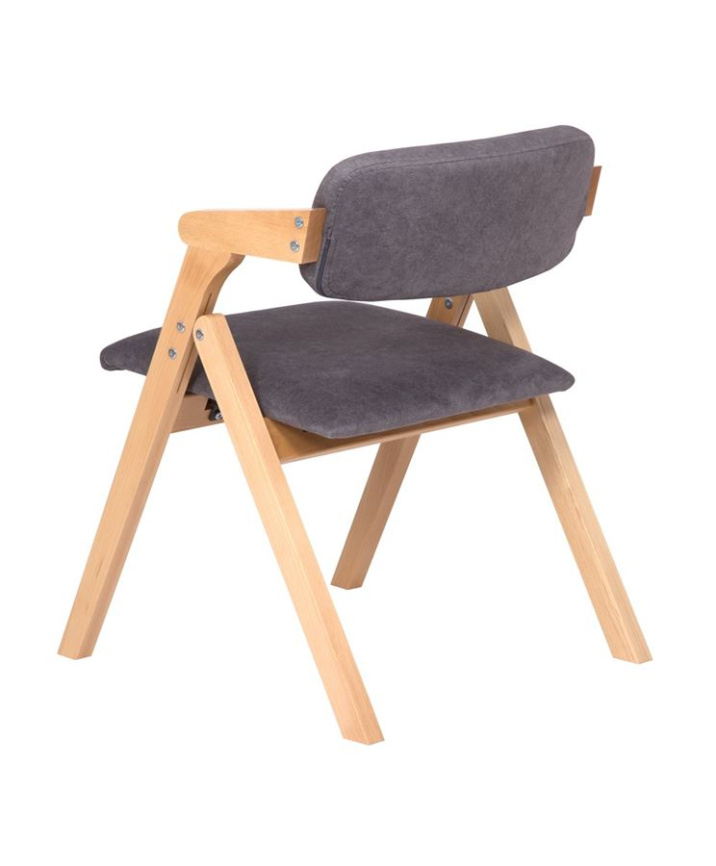 Стул складной Томас (бук/ткань Айсберг грей) фото 5