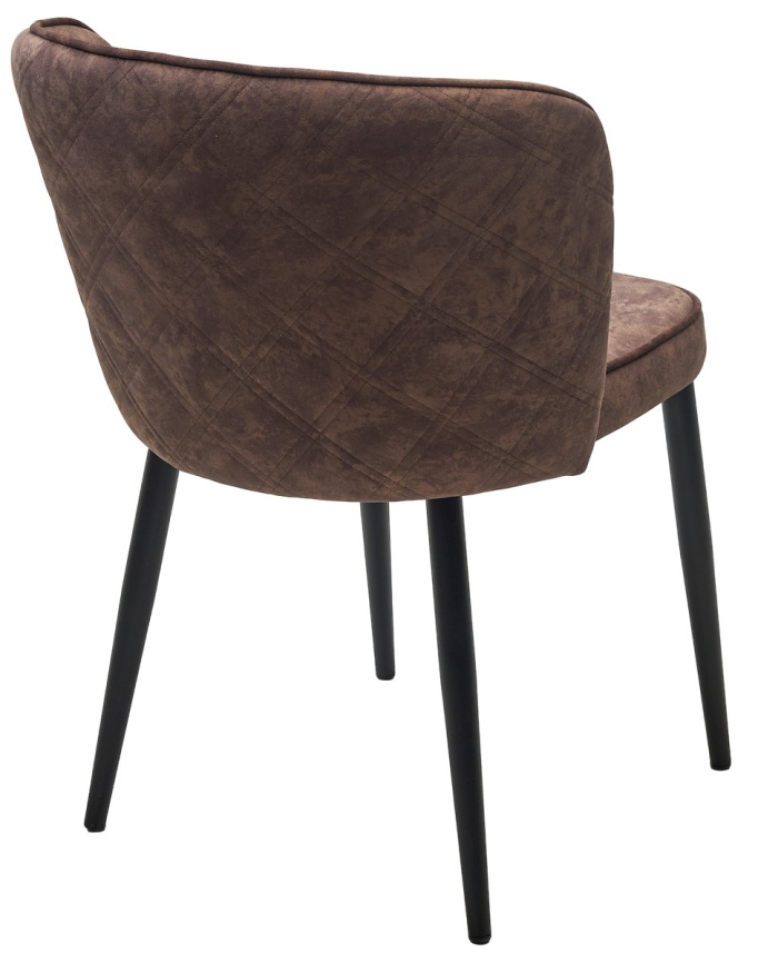 Стул МЭРИ FIESTA Шоколадный , велюр "антипальчиковый"/ черный каркас M-City фото 10