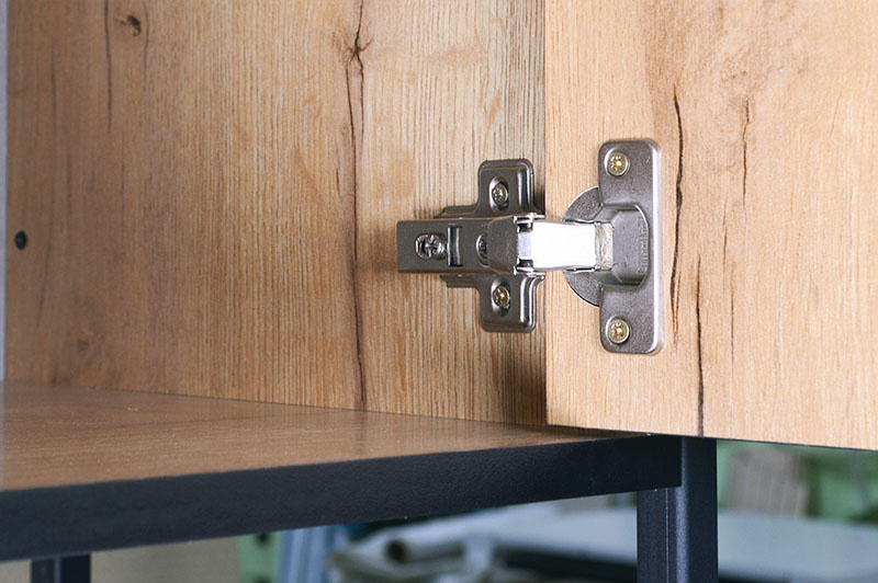 Стеллаж Берген-3, Дуб крафт золотой/Черный фото 8