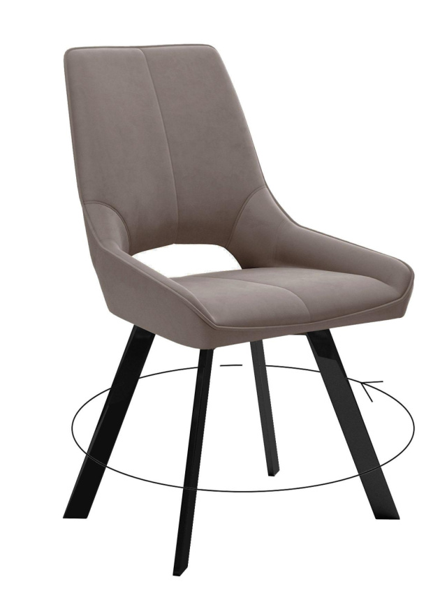 Стул DikLine 268 Z48 капучино, ножки черные фото 1