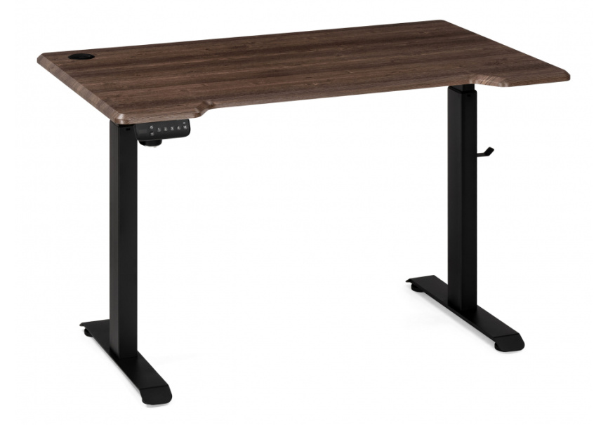 Компьютерный стол Маркос с механизмом подъема 120х75х75 черный / кантри орех фото 2
