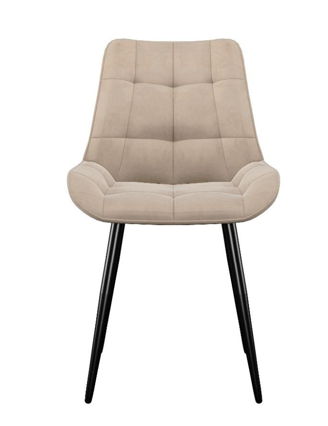Стул DikLine 226 поворотный B03 BEIGE, ножки черные фото 3